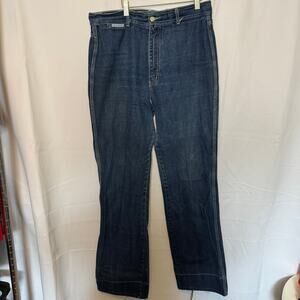 Vintage Gitano Womens 18 High Rise Straight Leg Jeans 100% Cotton Hong Kong
